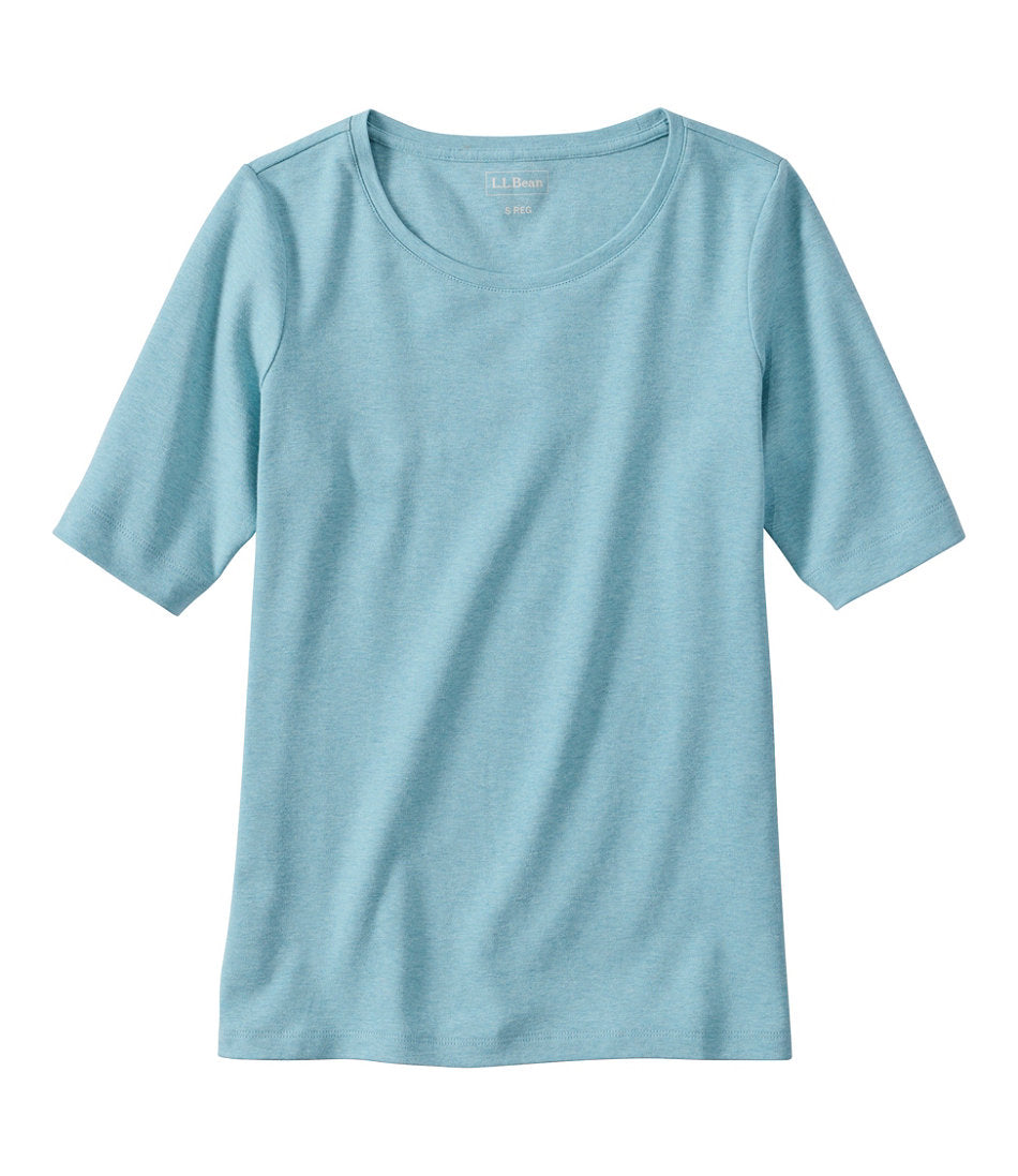 Women's L.L.Bean Jewelneck Tee, Elbow-Sleeve | L.L.Bean online