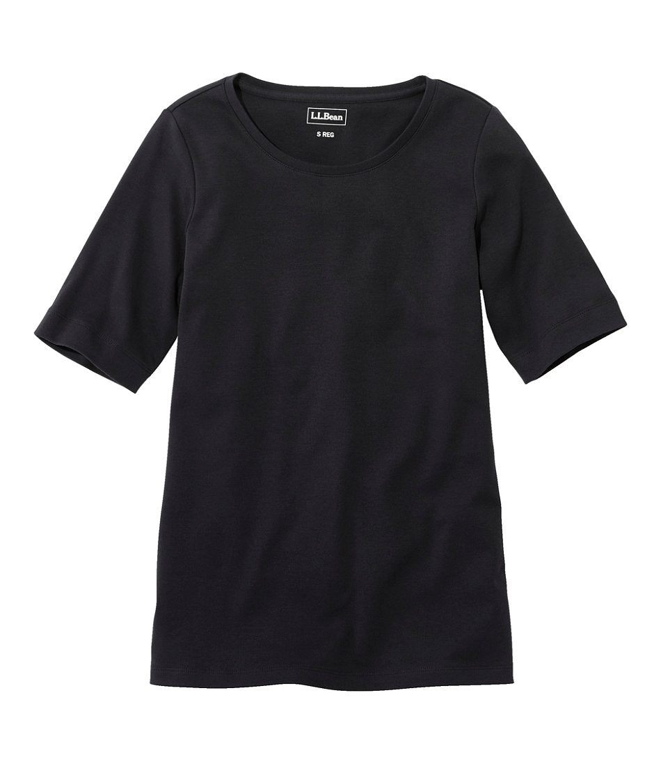 Women's L.L.Bean Jewelneck Tee, Elbow-Sleeve | L.L.Bean online