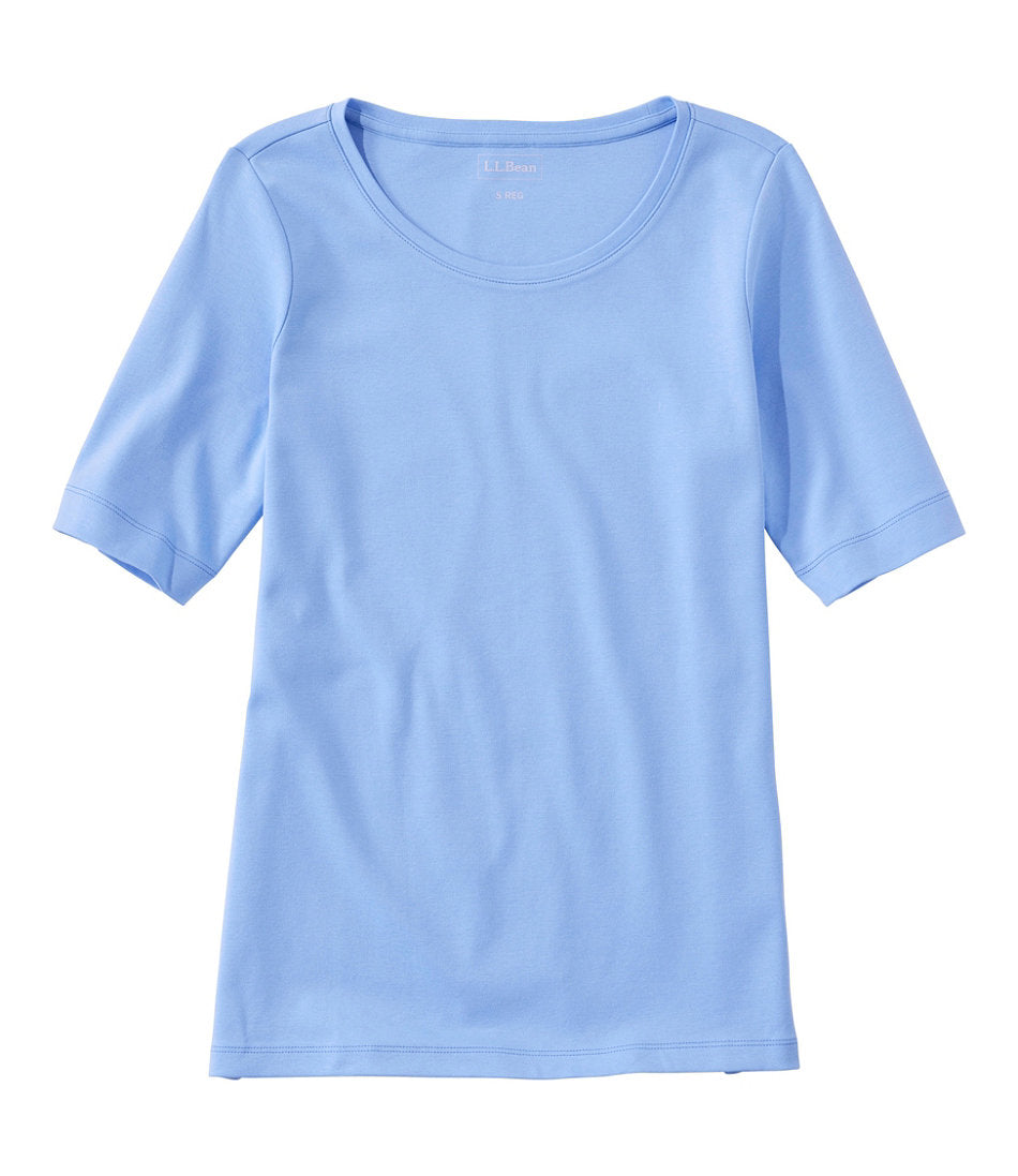Women's L.L.Bean Jewelneck Tee, Elbow-Sleeve | L.L.Bean online