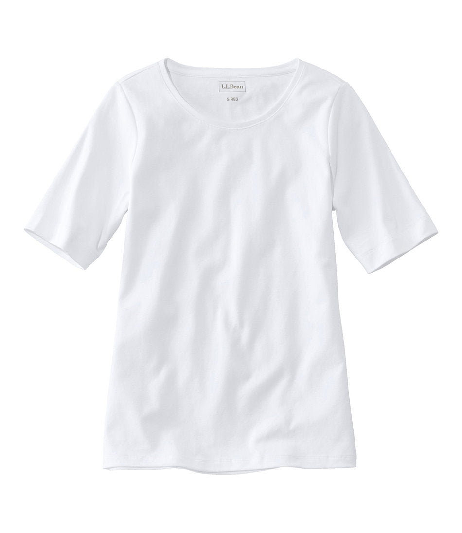 Women's L.L.Bean Jewelneck Tee, Elbow-Sleeve | L.L.Bean online