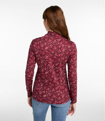 Women's Pima Cotton Tee, Shawl Long-Sleeve Print | L.L.Bean sale