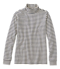 Women's L.L.Bean Interlock Turtleneck, Long-Sleeve Stripe | L.L.Bean on sale