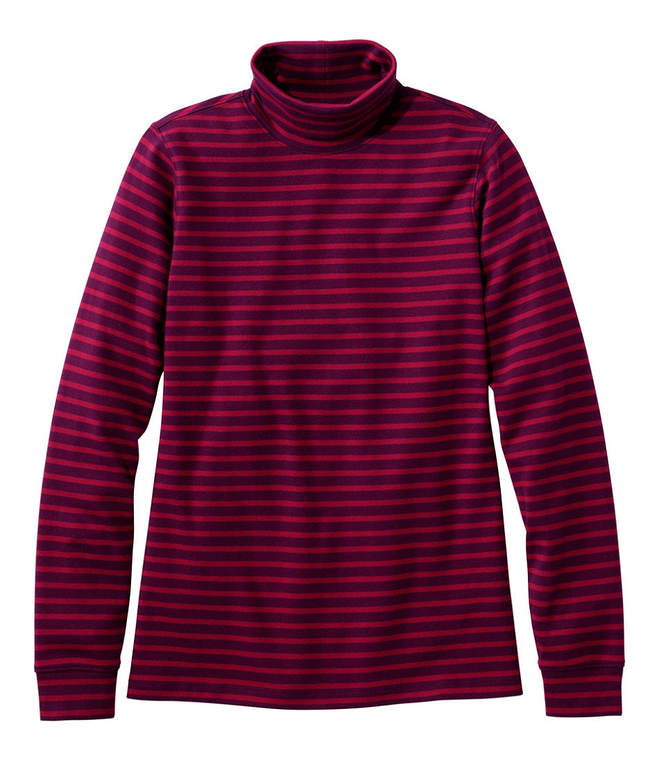 Women's L.L.Bean Interlock Turtleneck, Long-Sleeve Stripe | L.L.Bean on sale