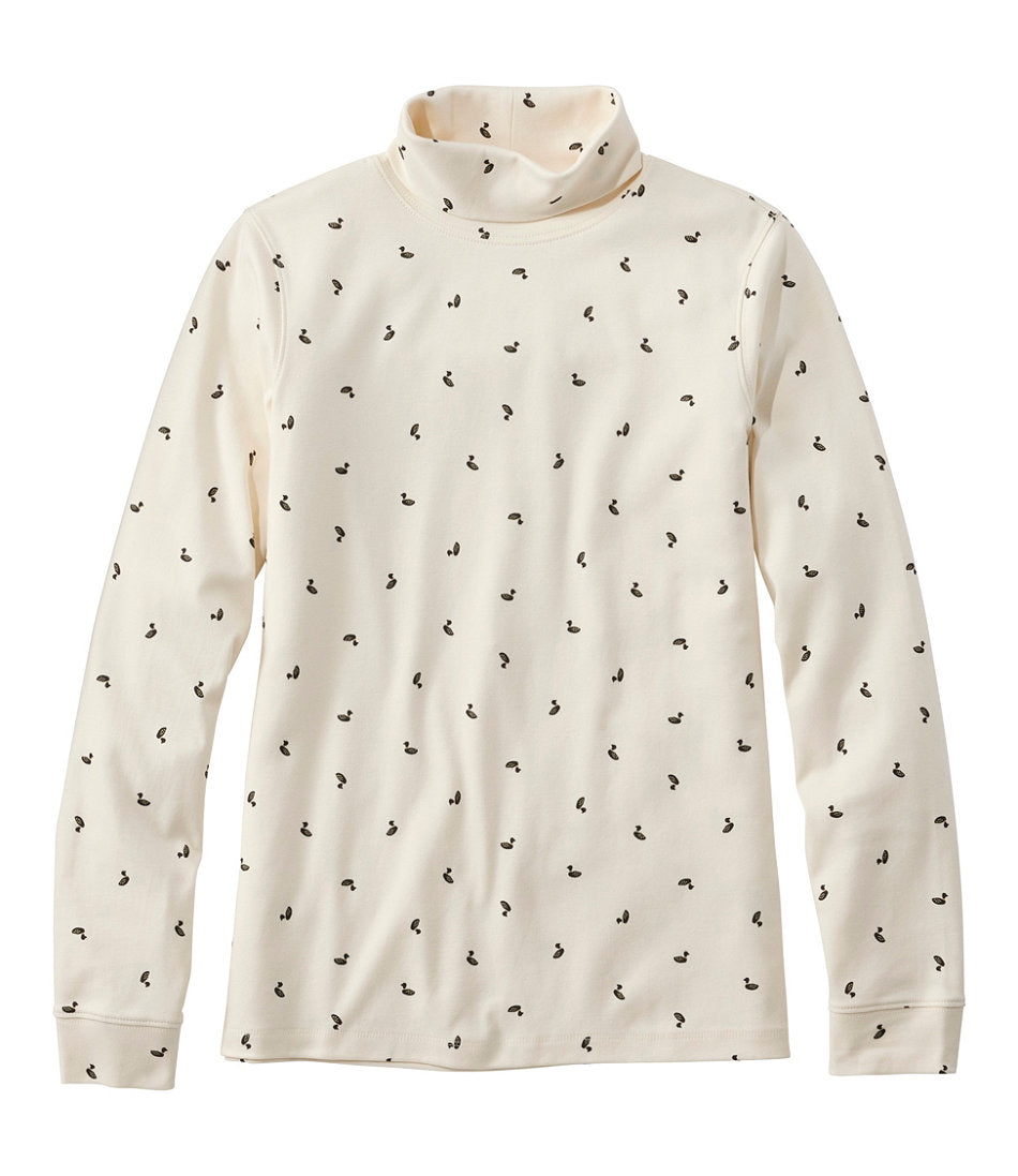 Women's L.L.Bean Interlock Turtleneck, Long-Sleeve Allover Print | L.L.Bean online