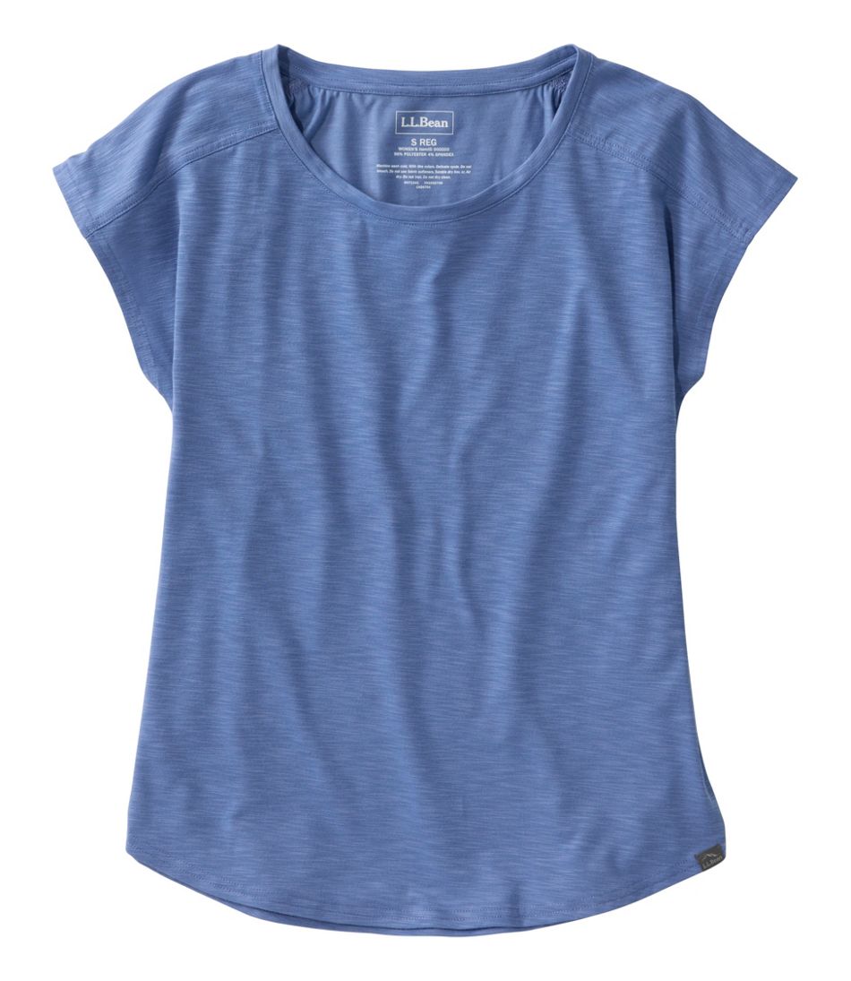 Women's Streamside Tee, Short-Sleeve Ruched Crew | L.L.Bean sale
