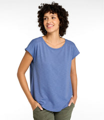 Women's Streamside Tee, Short-Sleeve Ruched Crew | L.L.Bean sale