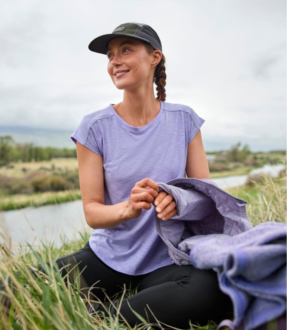 Women's Streamside Tee, Short-Sleeve Ruched Crew | L.L.Bean sale