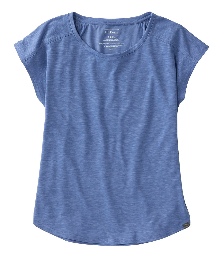 Women's Streamside Tee, Short-Sleeve Ruched Crew | L.L.Bean sale