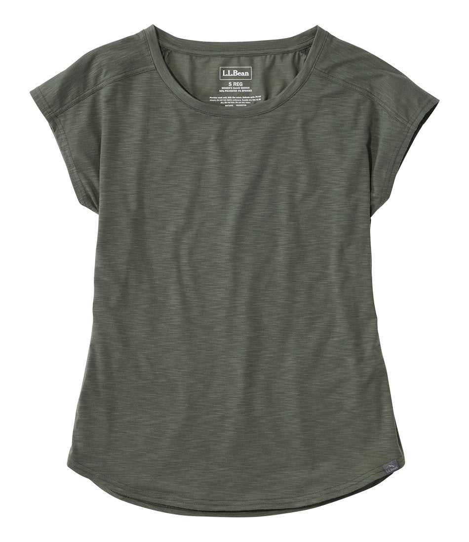 Women's Streamside Tee, Short-Sleeve Ruched Crew | L.L.Bean sale