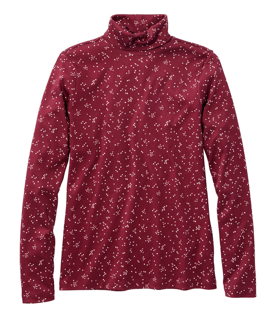 Women's Pima Cotton Turtleneck, Long-Sleeve Print | L.L.Bean discount