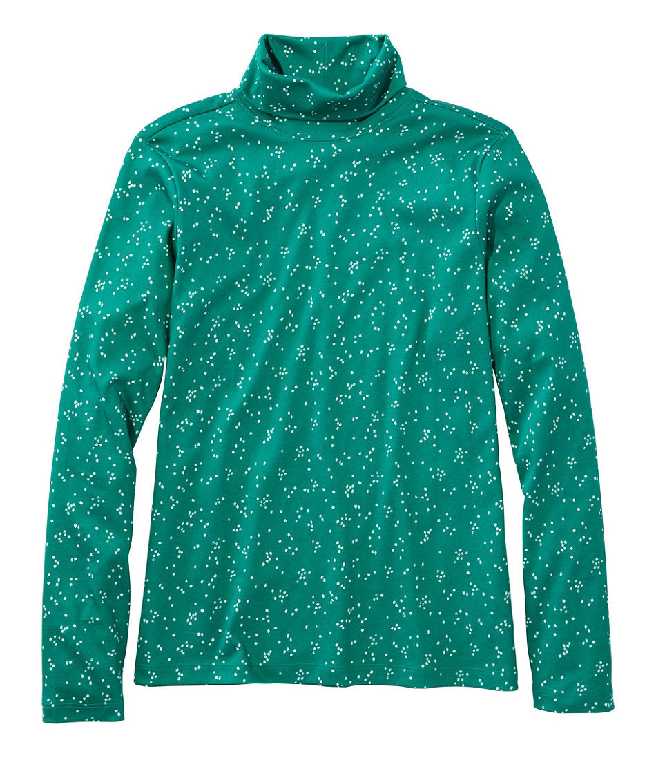 Women's Pima Cotton Turtleneck, Long-Sleeve Print | L.L.Bean discount