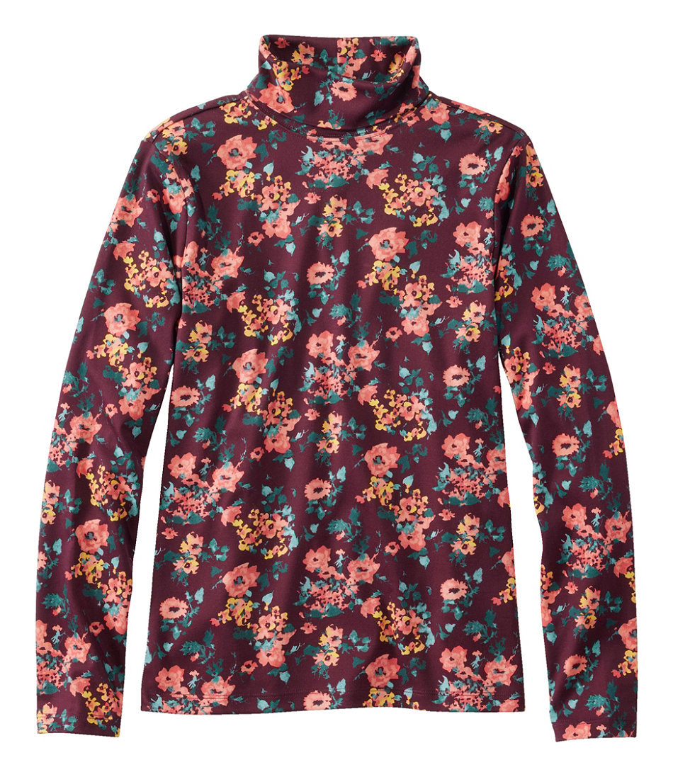 Women's Pima Cotton Turtleneck, Long-Sleeve Print | L.L.Bean discount