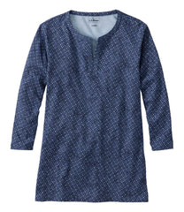 Women's L.L.Bean Tee, Three-Quarter-Sleeve Splitneck Tunic Print | L.L.Bean sale