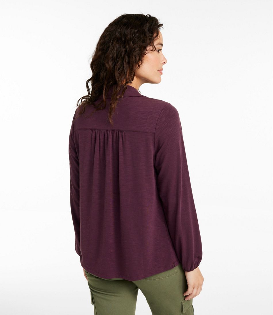 Camden Hills Tee, Button-Front Shirt | L.L.Bean on sale