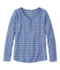 Women's L.L.Bean V-Neck Henley, Long-Sleeve Stripe | L.L.Bean near me