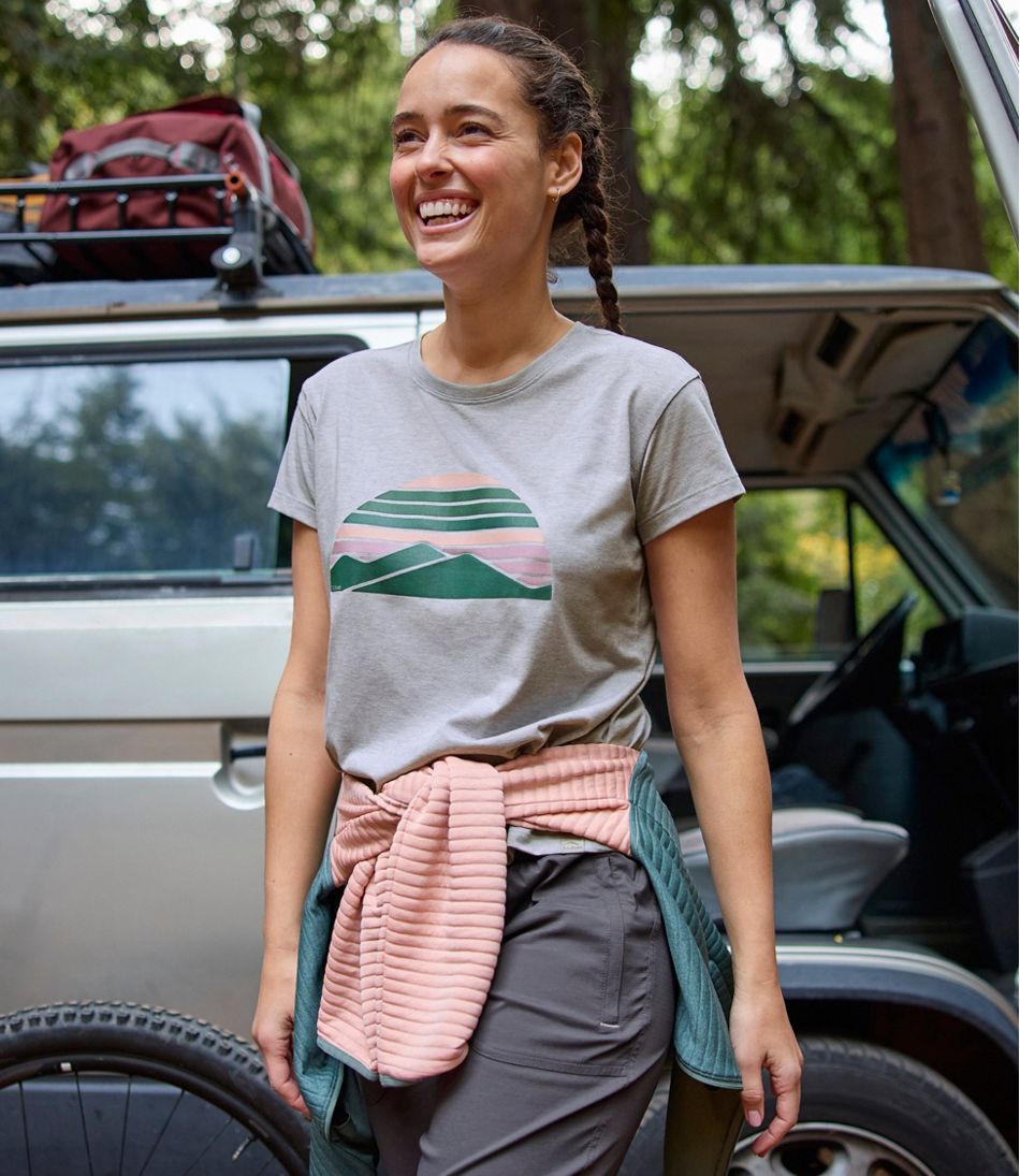 Women's Vista Camp Tee, Short-Sleeve Graphic Crew | L.L.Bean outlet