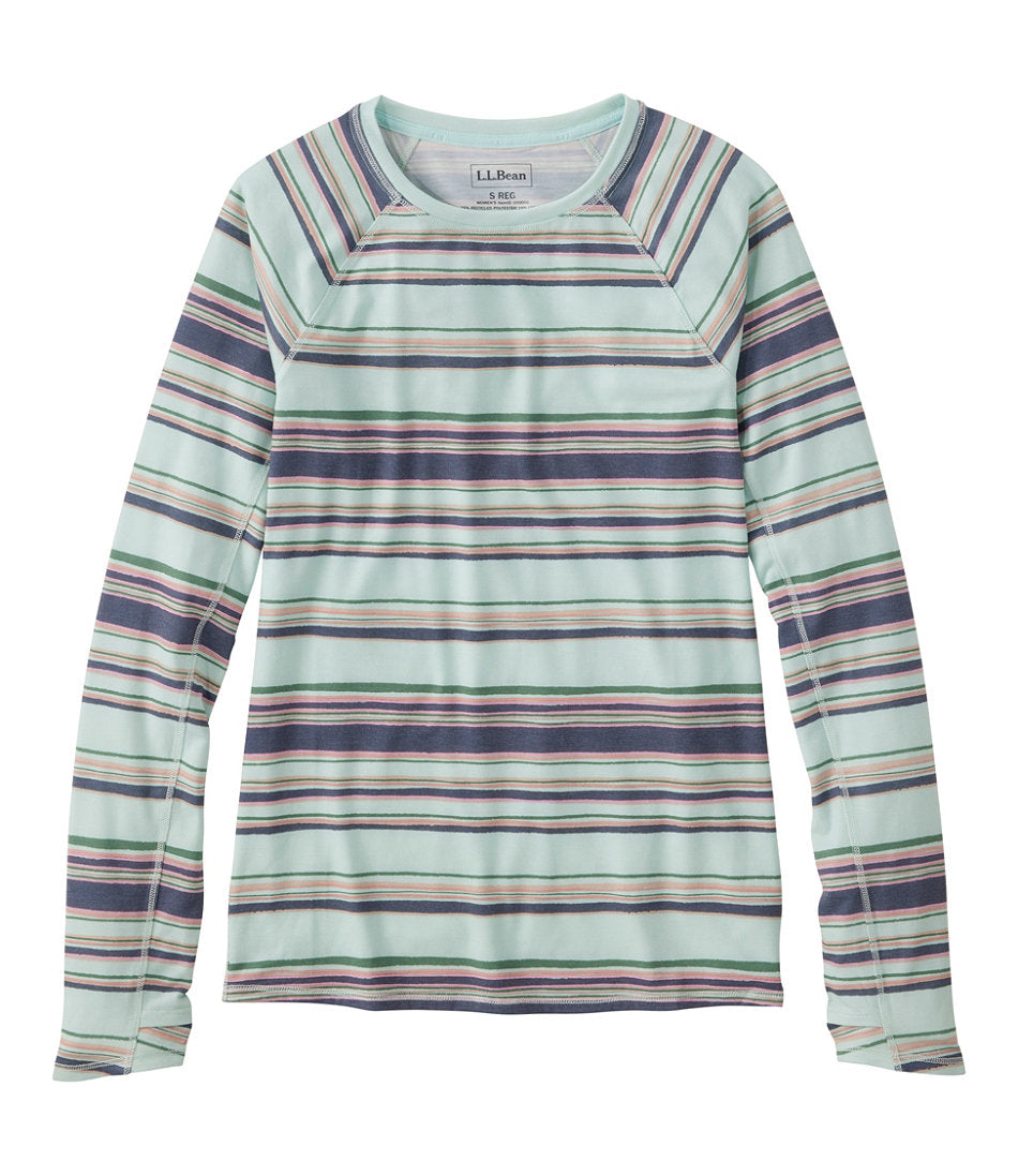 Women's Everyday SunSmart® Tee, Crewneck Long-Sleeve Stripe | L.L.Bean for sale