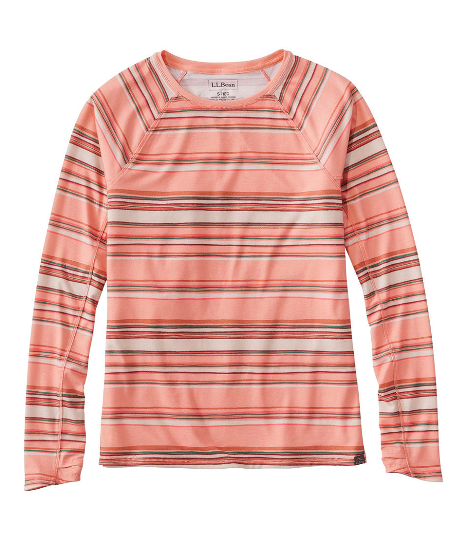 Women's Everyday SunSmart® Tee, Crewneck Long-Sleeve Stripe | L.L.Bean for sale