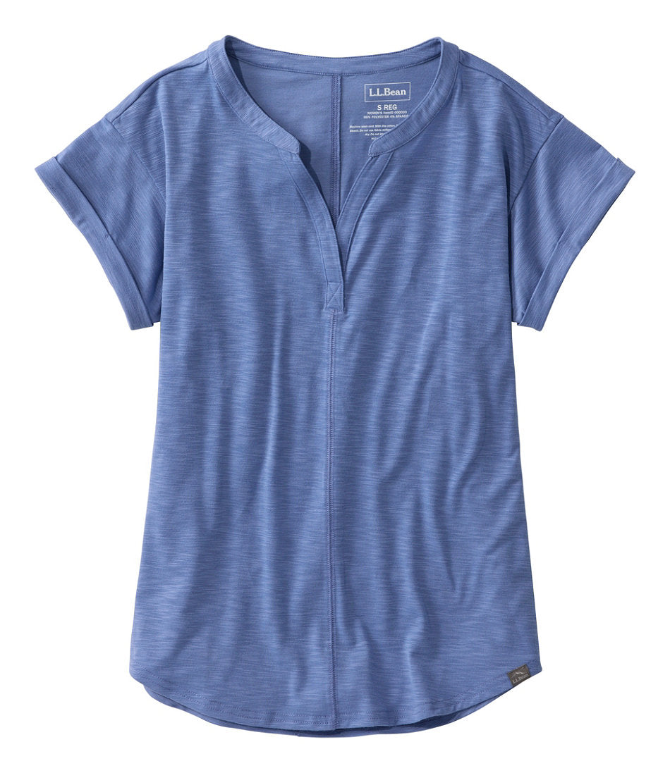Women's Streamside Tee, Short-Sleeve Splitneck | L.L.Bean on sale