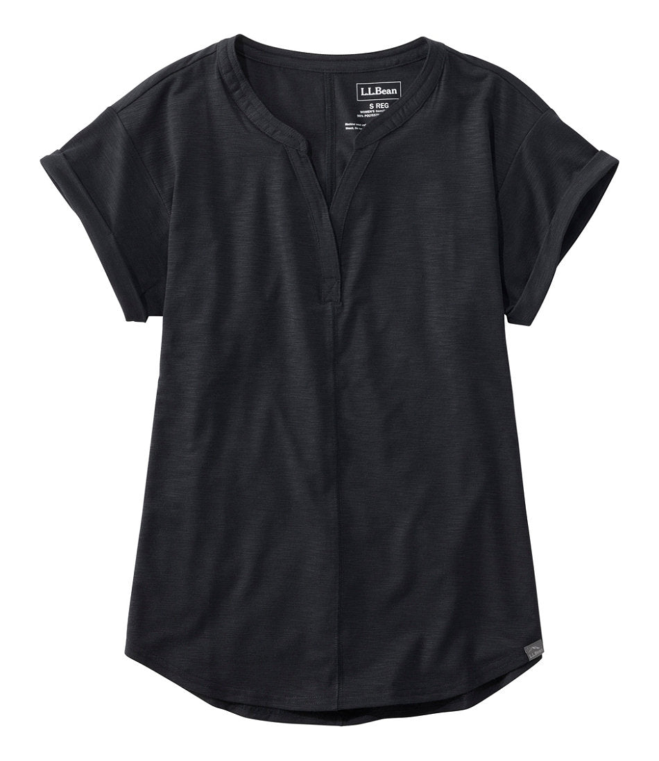 Women's Streamside Tee, Short-Sleeve Splitneck | L.L.Bean on sale