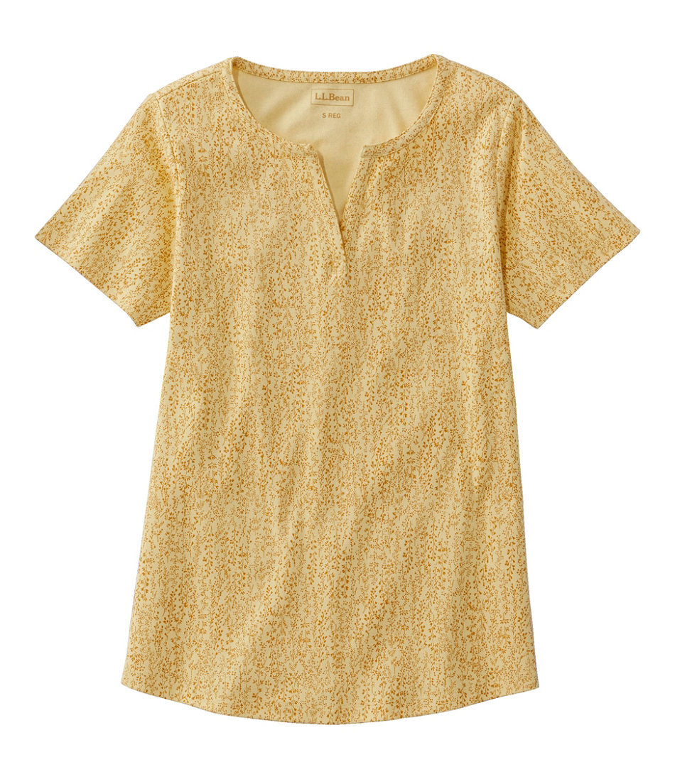 Women's L.L.Bean Tee, Short-Sleeve Notch-Neck Print | L.L.Bean near me