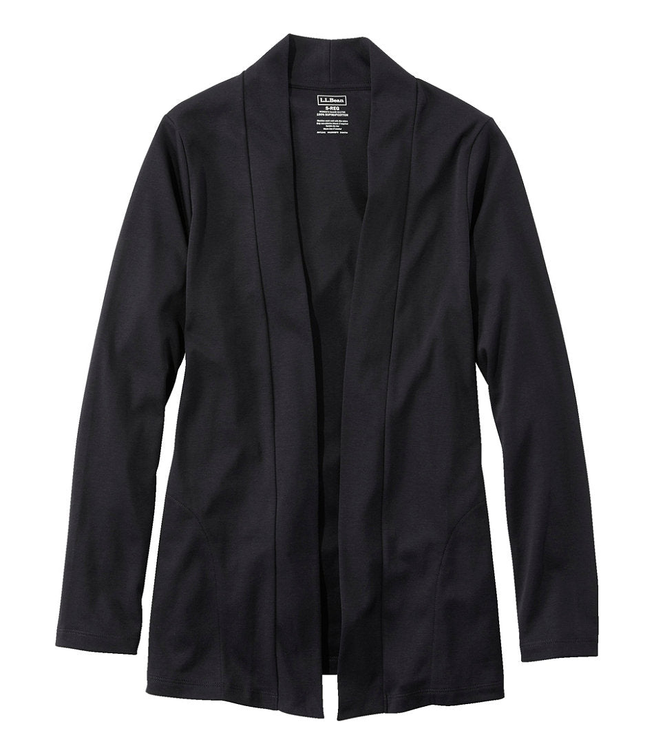 Women's Pima Cotton Open Cardigan, With Pockets | L.L.Bean discount