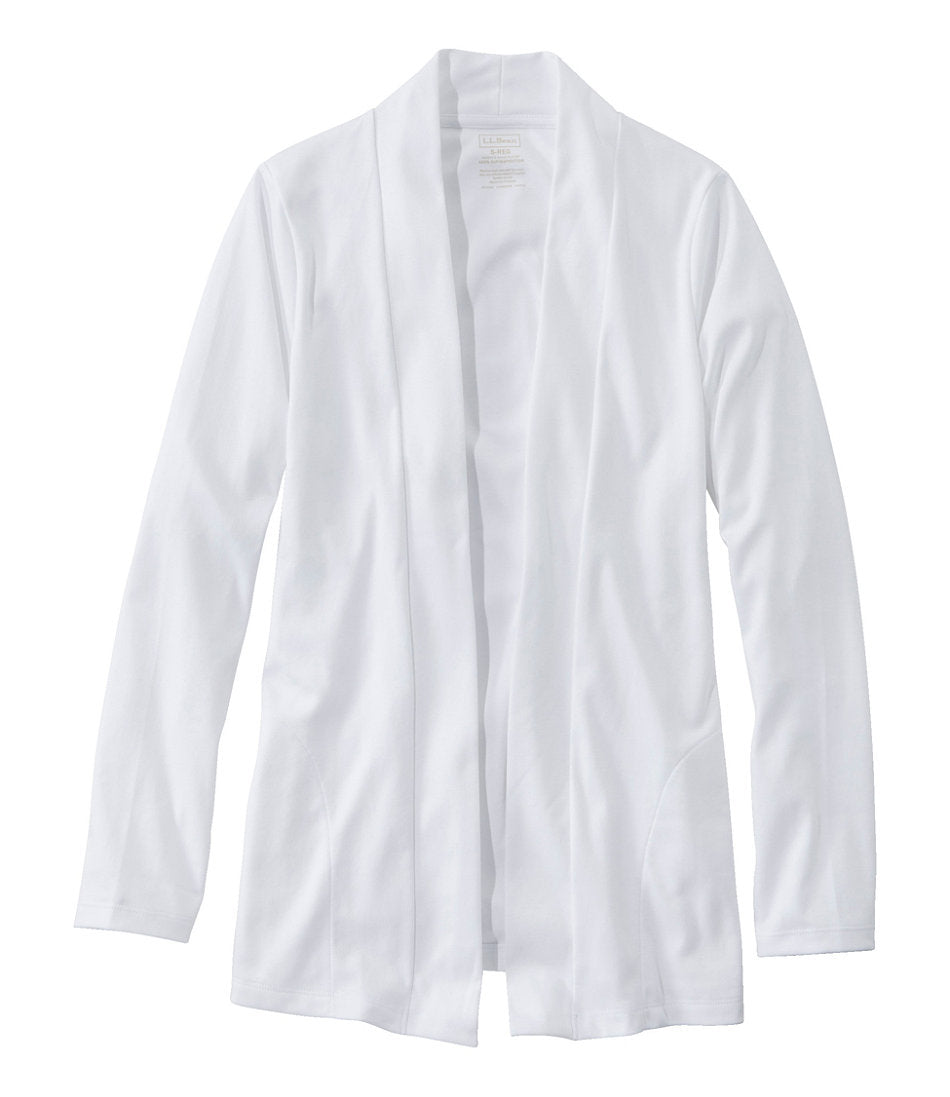 Women's Pima Cotton Open Cardigan, With Pockets | L.L.Bean discount