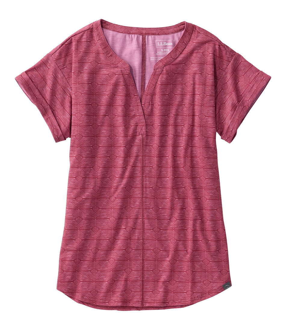 Women's Streamside Tee, Short-Sleeve Splitneck Print | L.L.Bean for sale
