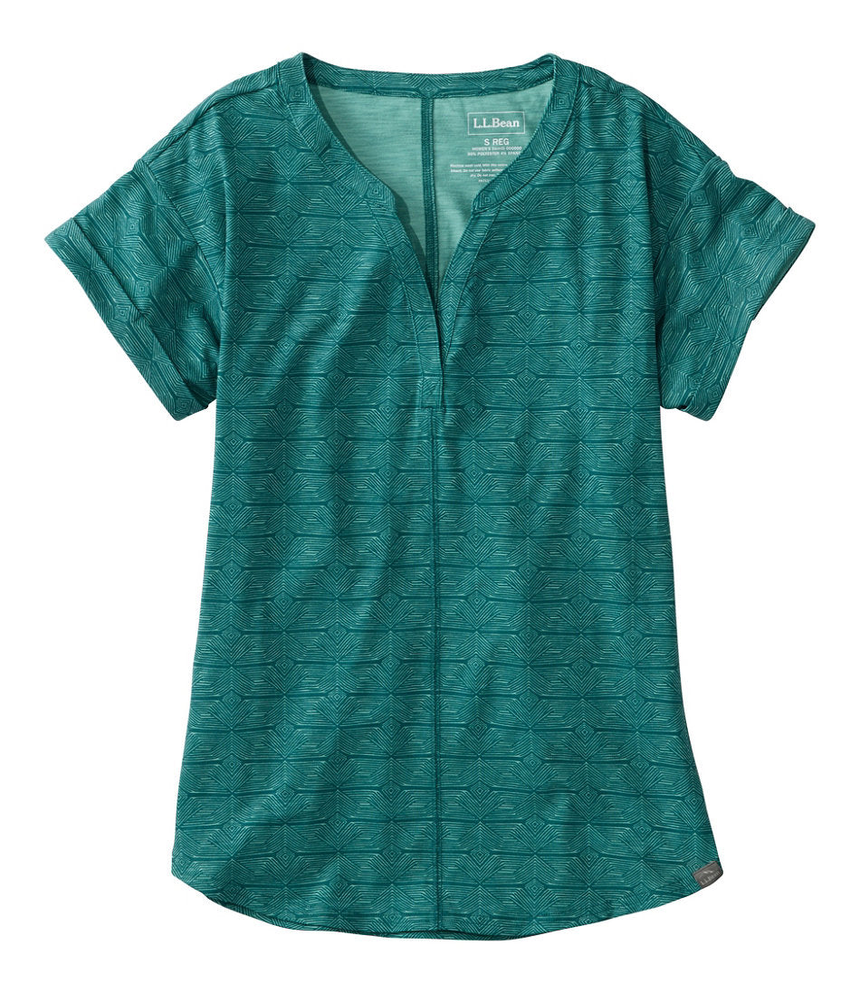 Women's Streamside Tee, Short-Sleeve Splitneck Print | L.L.Bean for sale