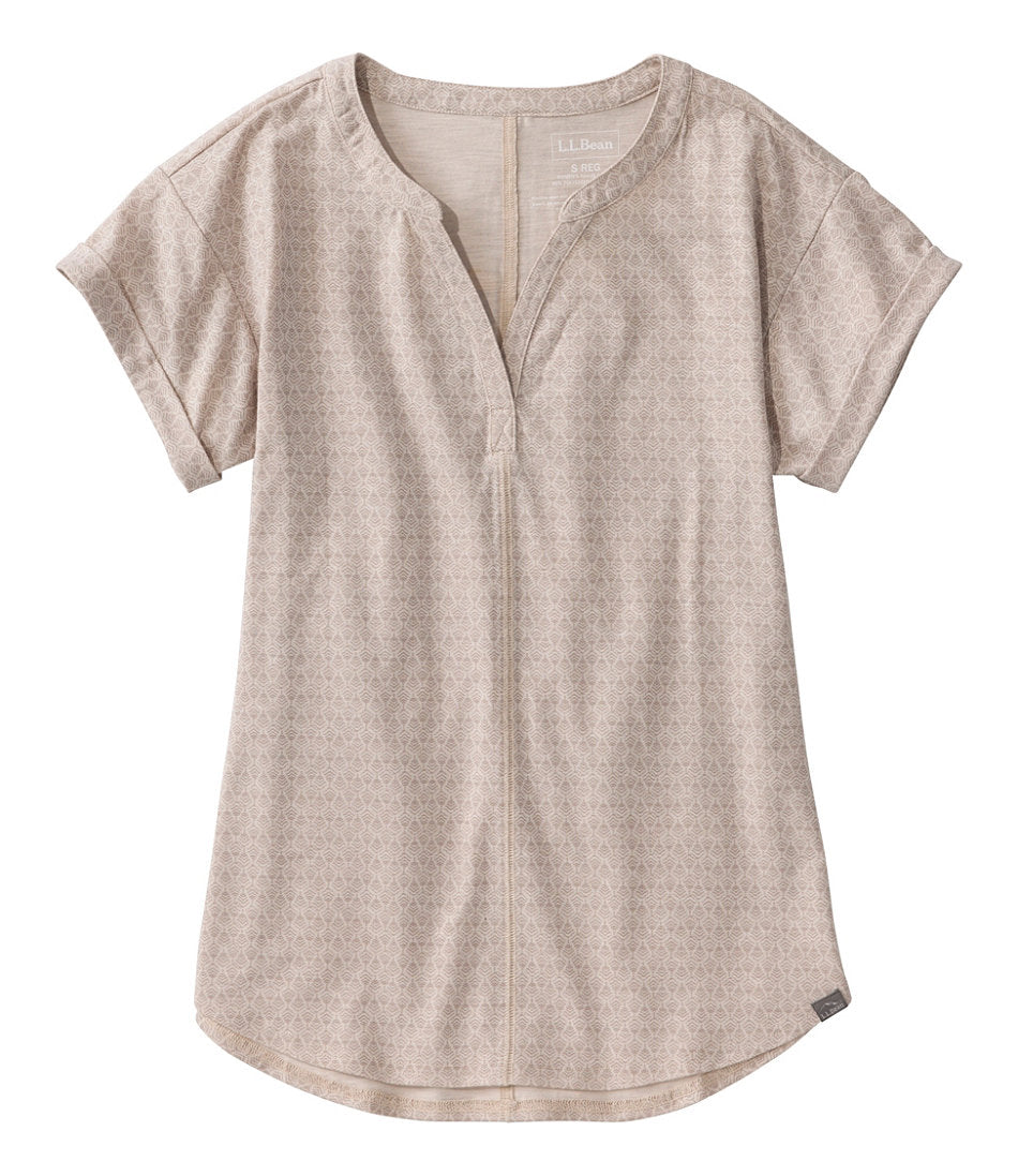 Women's Streamside Tee, Short-Sleeve Splitneck Print | L.L.Bean for sale