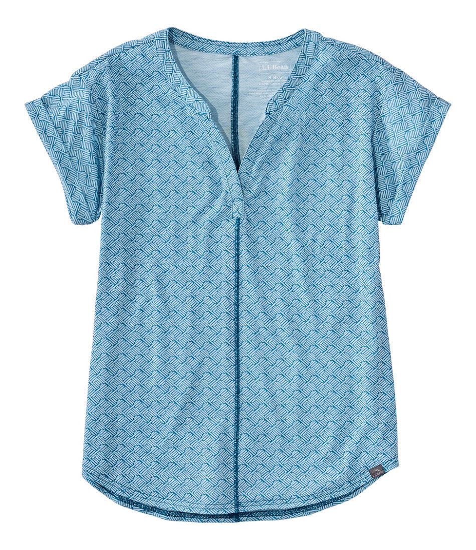 Women's Streamside Tee, Short-Sleeve Splitneck Print | L.L.Bean for sale
