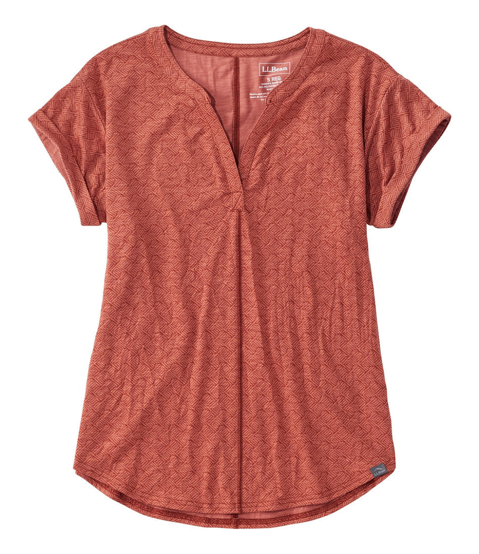 Women's Streamside Tee, Short-Sleeve Splitneck Print | L.L.Bean for sale
