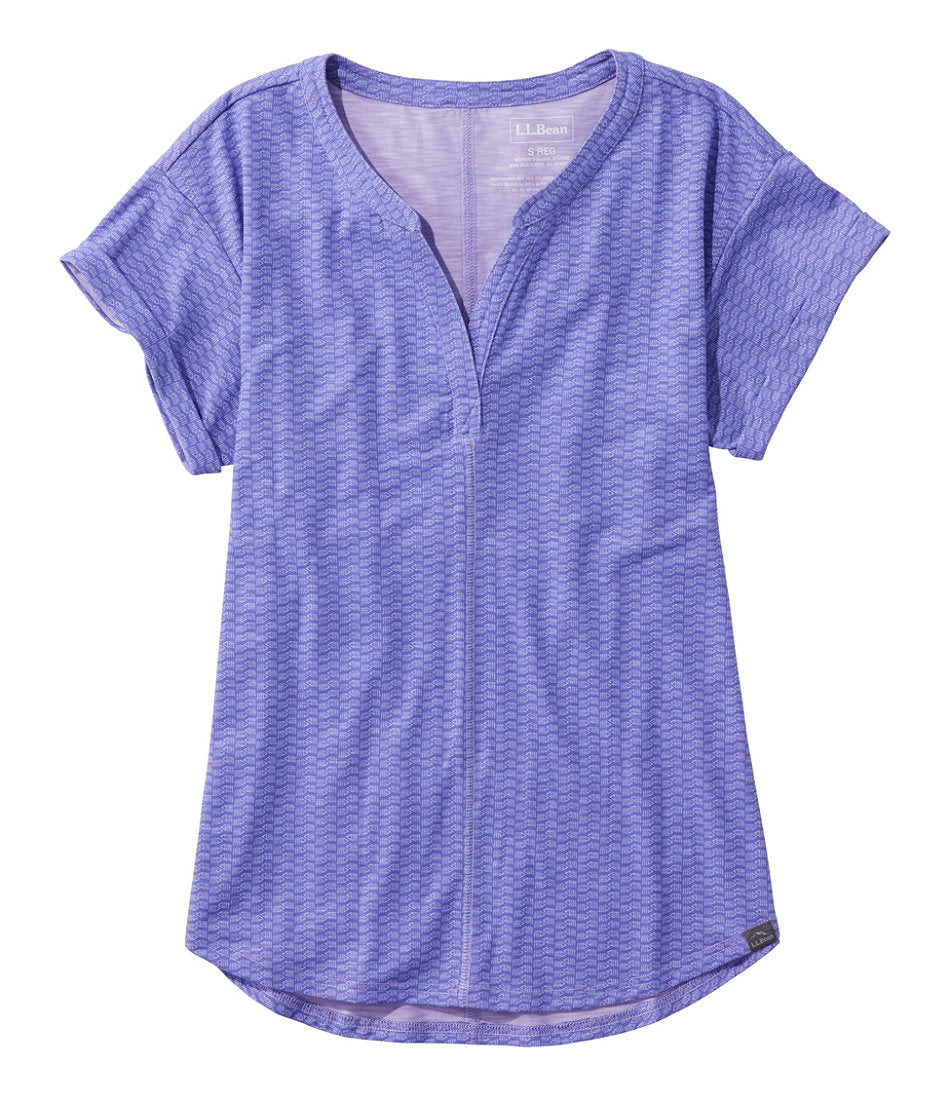 Women's Streamside Tee, Short-Sleeve Splitneck Print | L.L.Bean for sale