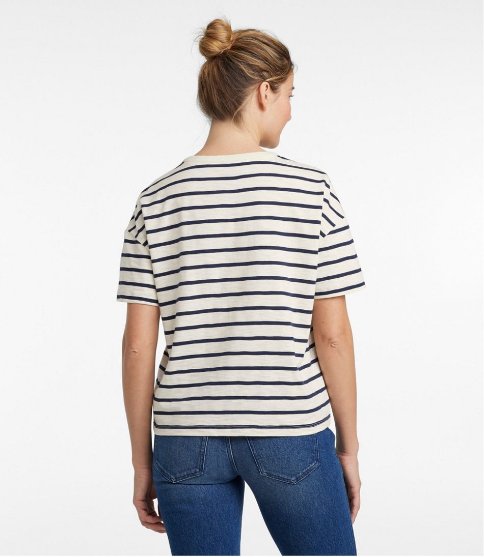 Women's Signature Slub Tee, Short-Sleeve Henley Novelty | L.L.Bean discount