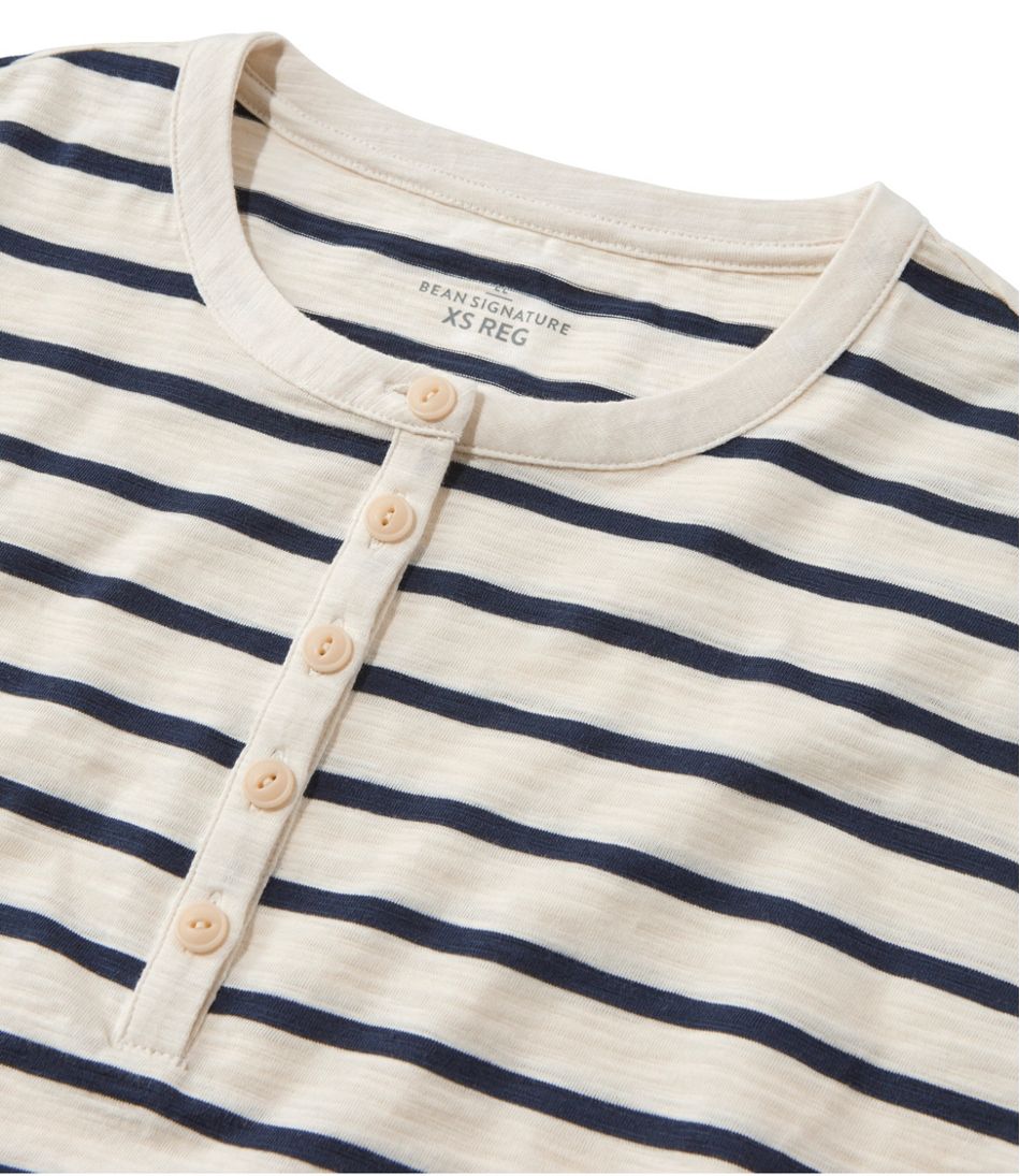Women's Signature Slub Tee, Short-Sleeve Henley Novelty | L.L.Bean discount