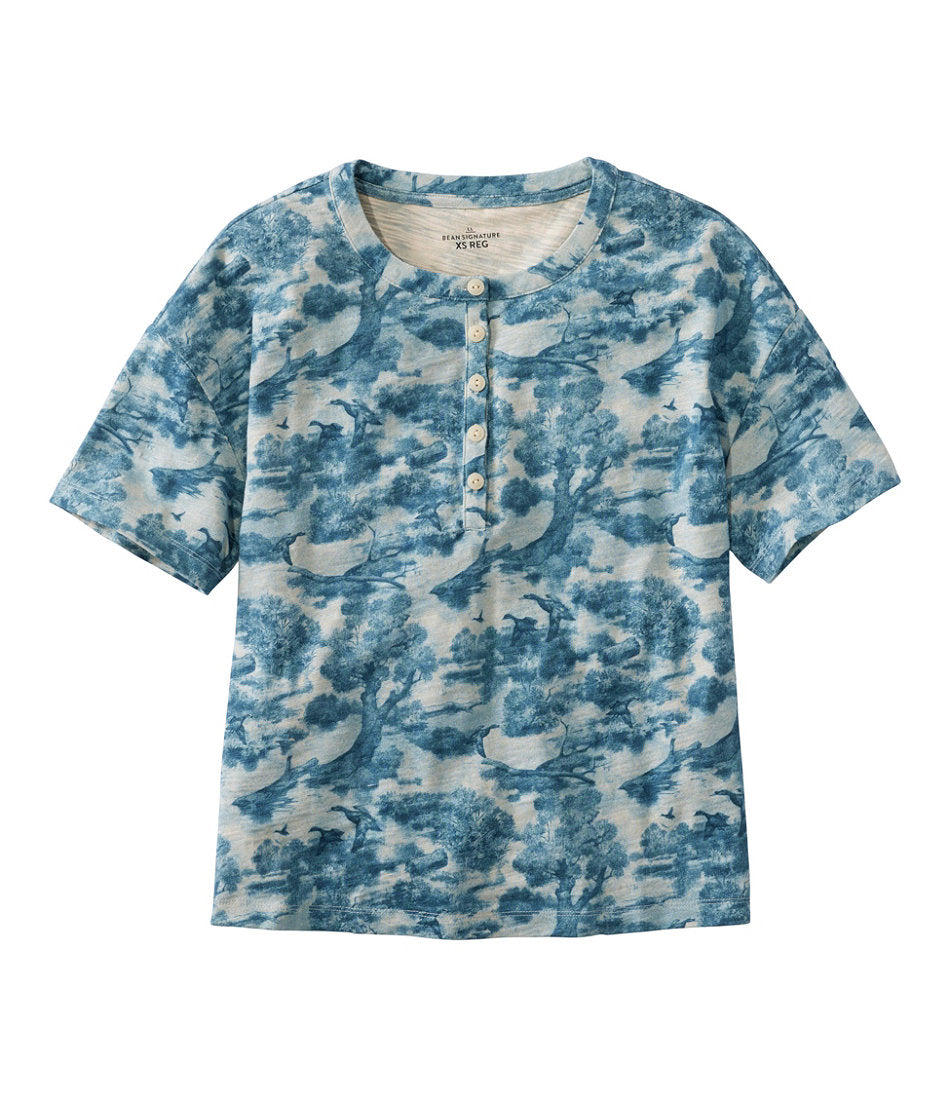 Women's Signature Slub Tee, Short-Sleeve Henley Novelty | L.L.Bean discount