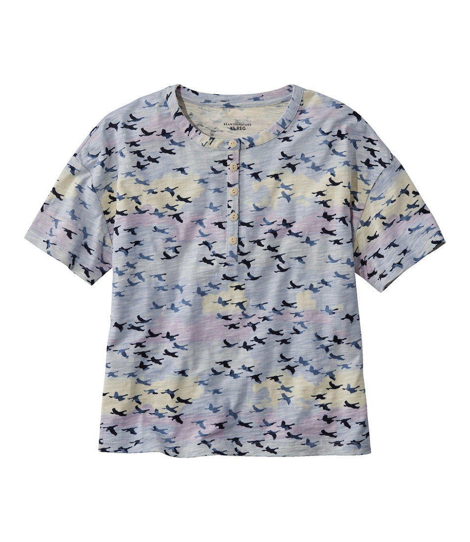 Women's Signature Slub Tee, Short-Sleeve Henley Novelty | L.L.Bean discount