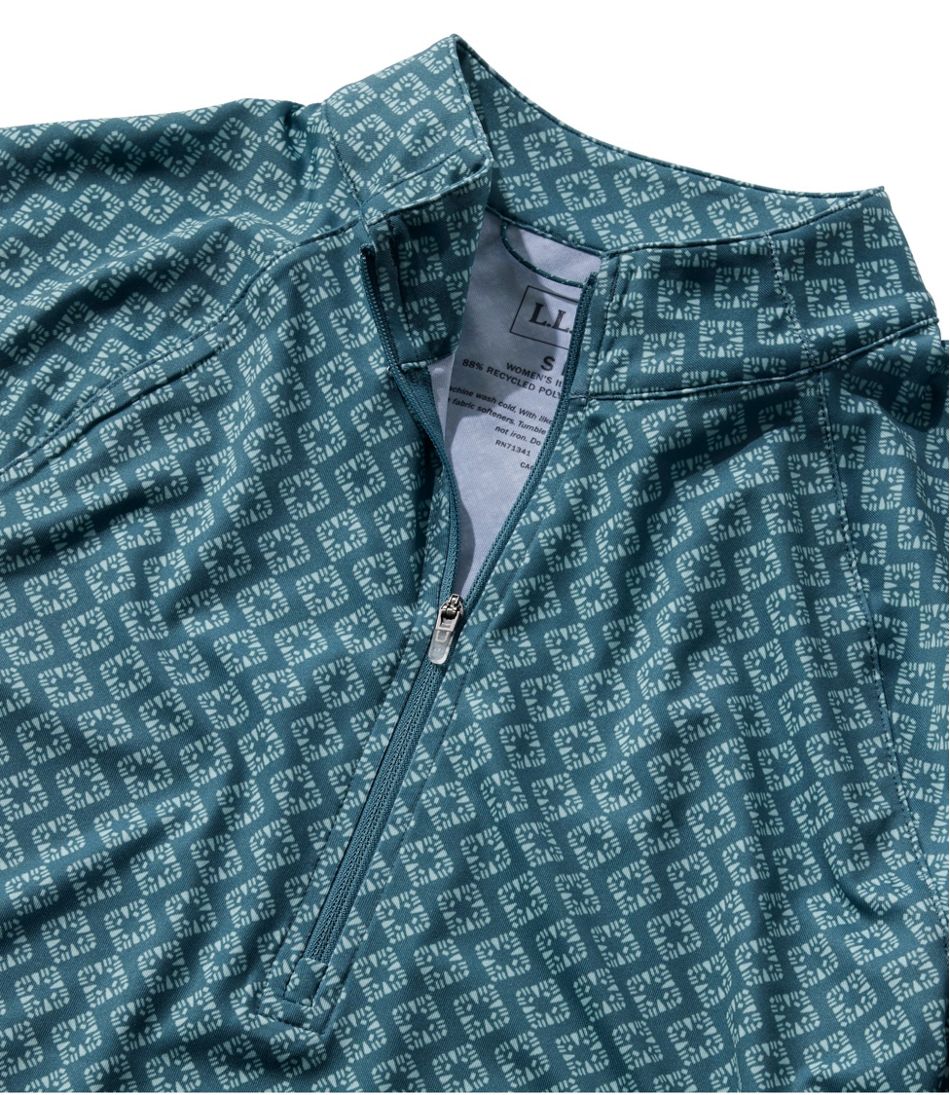 Women's Access Trail Pullover, Long-Sleeve Quarter-Zip Print | L.L.Bean outlet