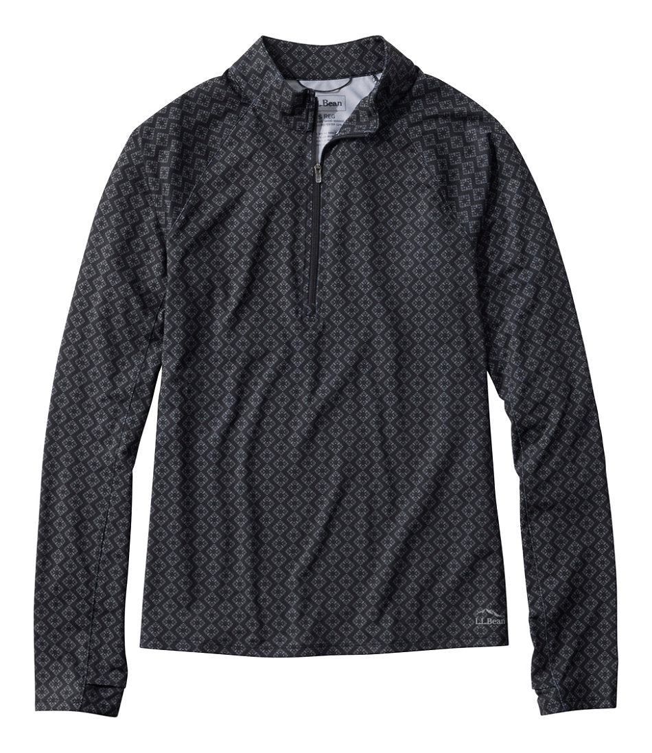 Women's Access Trail Pullover, Long-Sleeve Quarter-Zip Print | L.L.Bean outlet