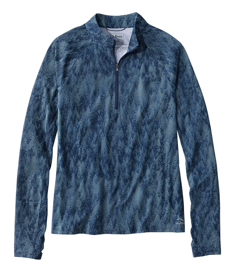 Women's Access Trail Pullover, Long-Sleeve Quarter-Zip Print | L.L.Bean outlet