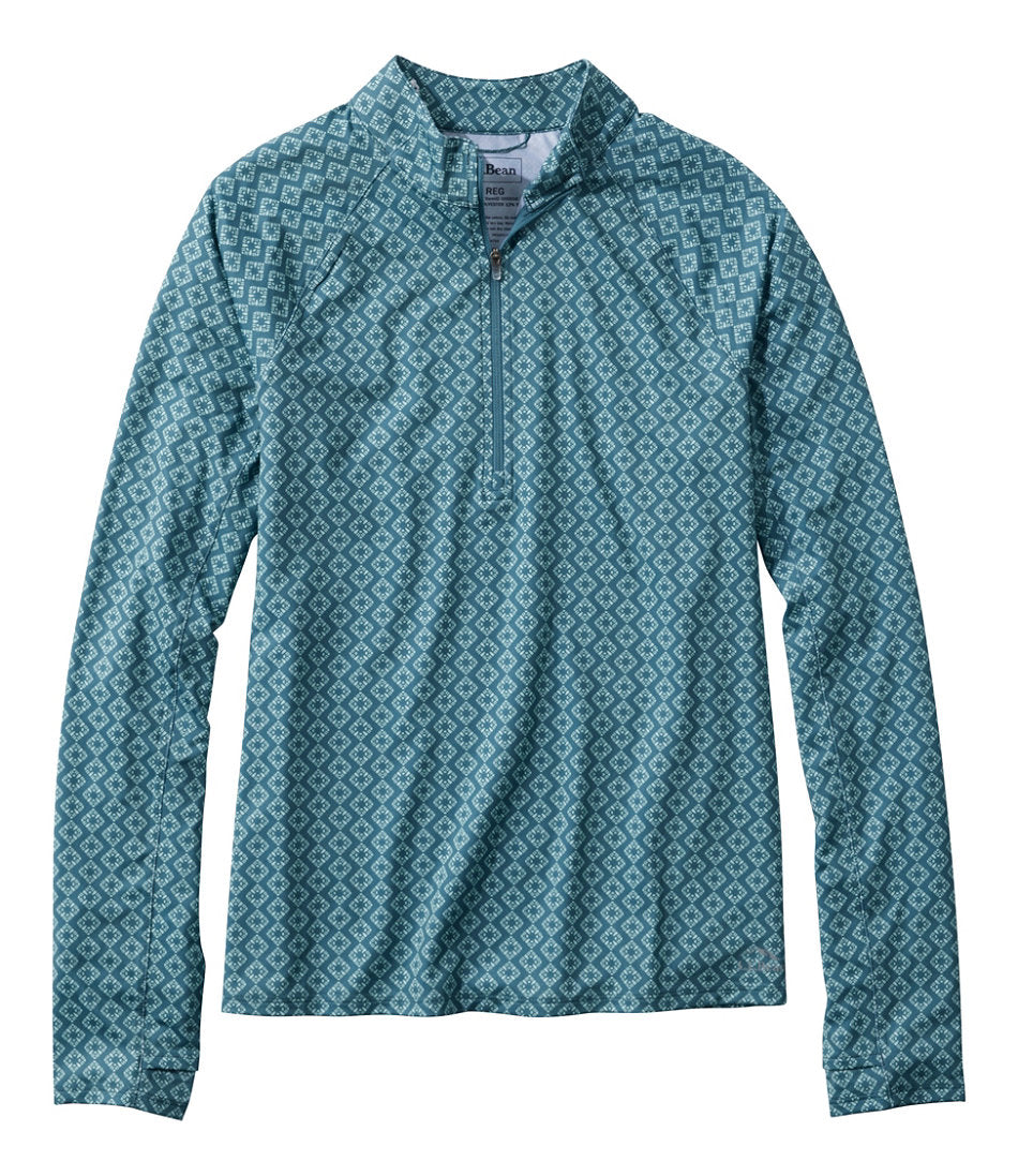 Women's Access Trail Pullover, Long-Sleeve Quarter-Zip Print | L.L.Bean outlet