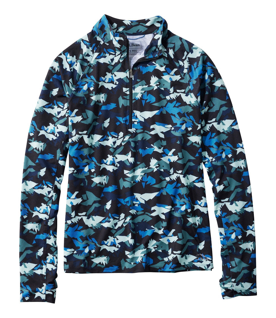 Women's Access Trail Pullover, Long-Sleeve Quarter-Zip Print | L.L.Bean outlet