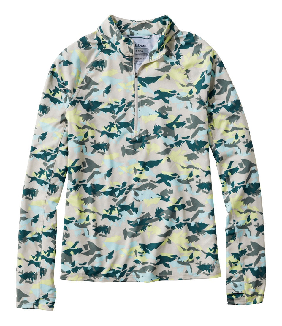 Women's Access Trail Pullover, Long-Sleeve Quarter-Zip Print | L.L.Bean outlet