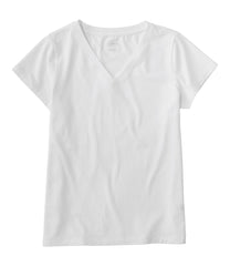 Women's Soft Stretch Supima-Blend Tee, Short-Sleeve V-Neck | L.L.Bean on sale