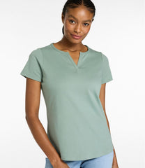 Women's L.L.Bean Tee, Short-Sleeve Notch-Neck | L.L.Bean sale