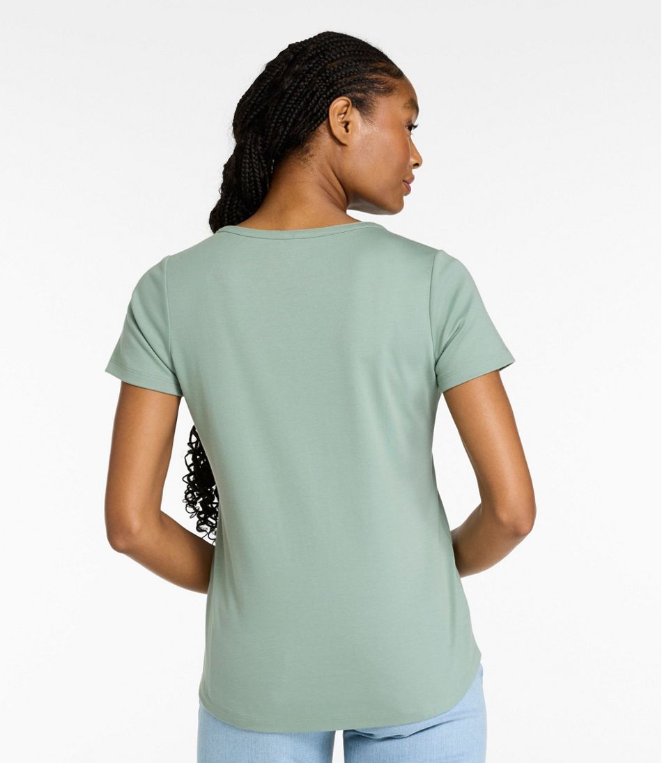 Women's L.L.Bean Tee, Short-Sleeve Notch-Neck | L.L.Bean sale