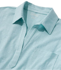Women's Linen/Cotton Tee, Three-Quarter-Sleeve Splitneck Polo | L.L.Bean for sale