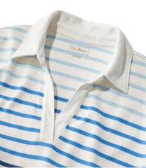 Women's Heritage Mariner Top, Splitneck Polo Three-Quarter-Sleeve Stripe | L.L.Bean on sale