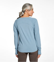 Women's Ribbed Performance Tee, Long-Sleeve Splitneck | L.L.Bean outlet