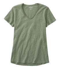 Women's Organic Cotton Tee, V-Neck Short-Sleeve | L.L.Bean for sale